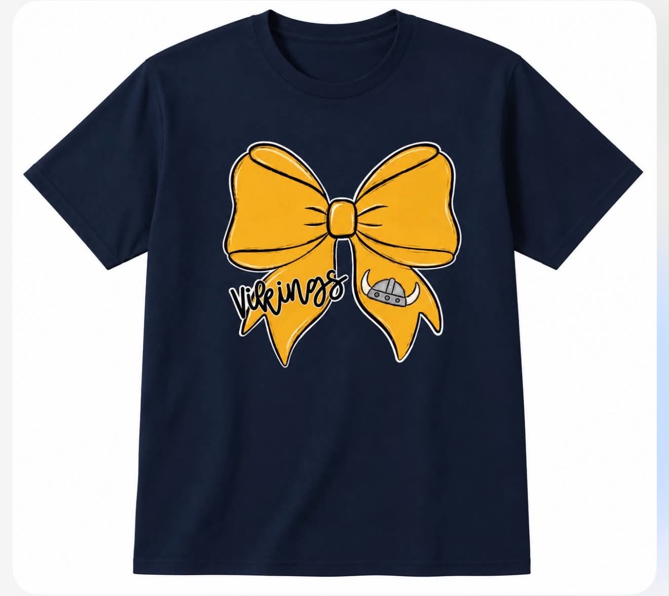 Viking Bow Navy Gildan T-Shirt