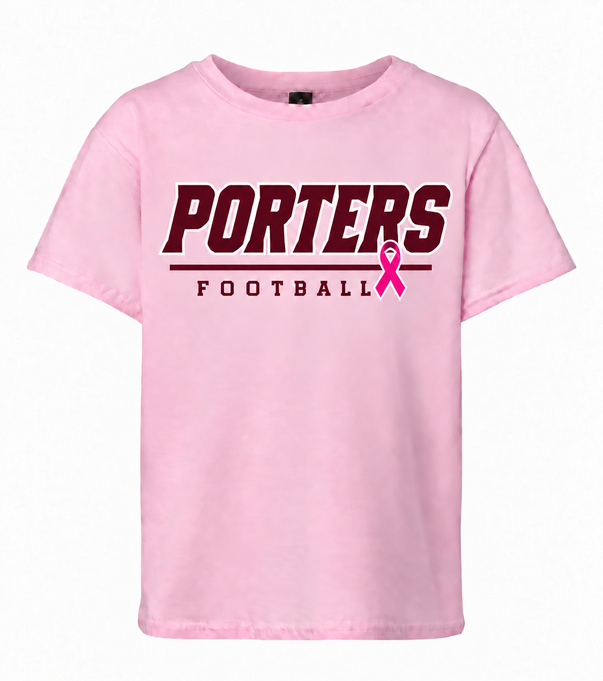 Porters Football Pink Out Gildan T-Shirt