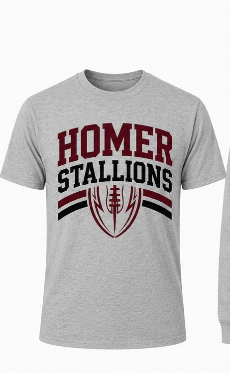 Stallions Grey Gildan T-Shirt
