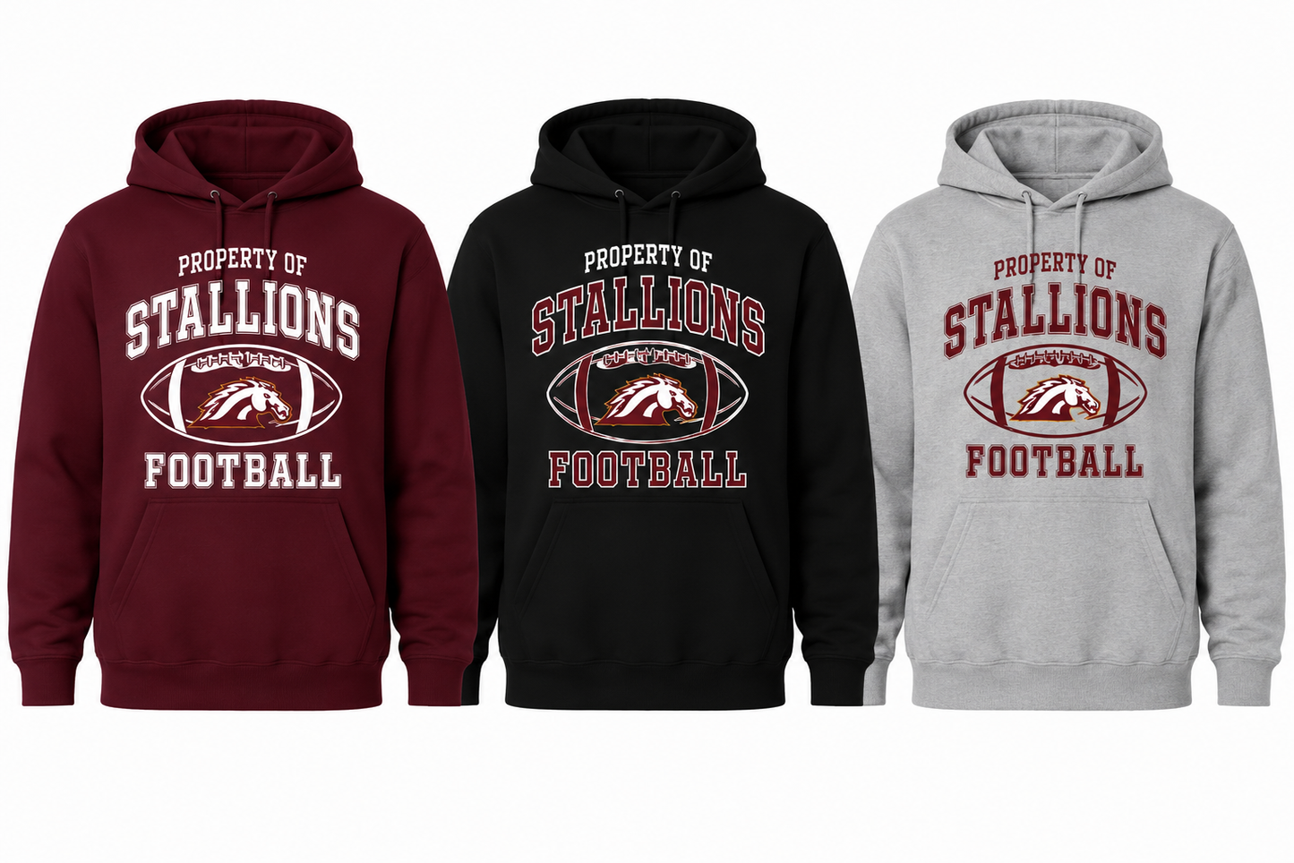 Property Of Stallions Gildan Hoodie