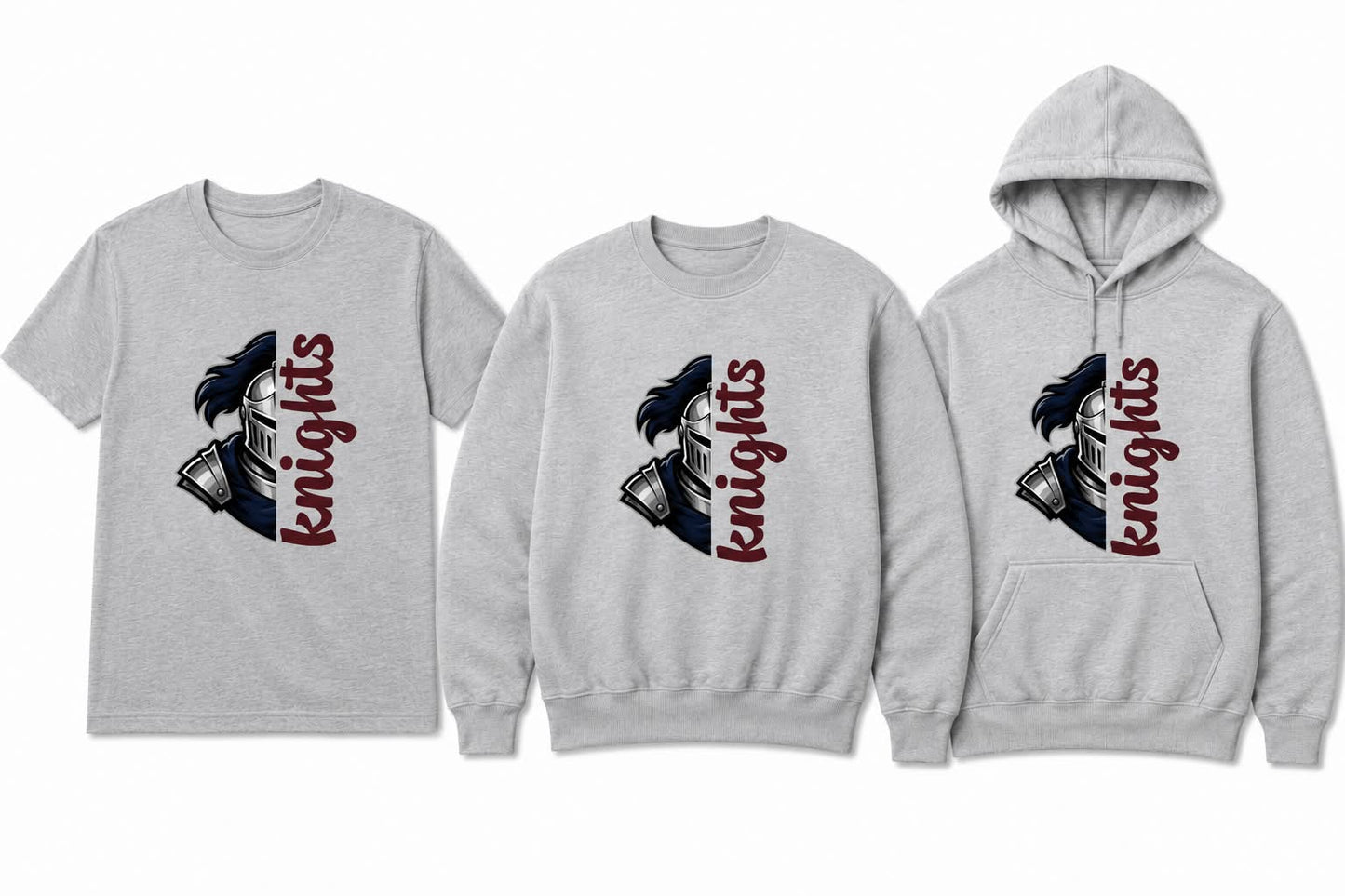 Split Knight Script Gildan Top
