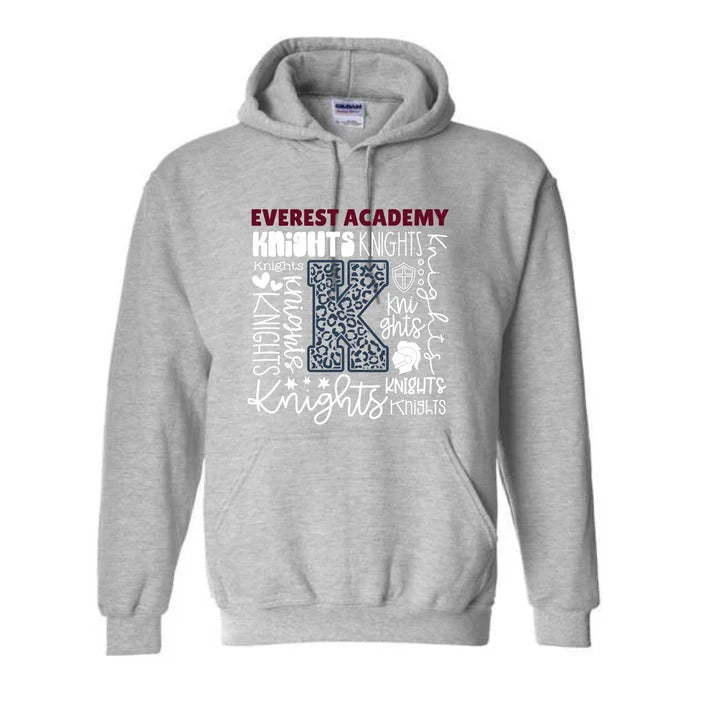 Leopard K Knight Gildan Hoodie