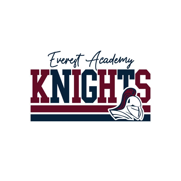 Navy/Maroon Knights Logo Car Window Sticker