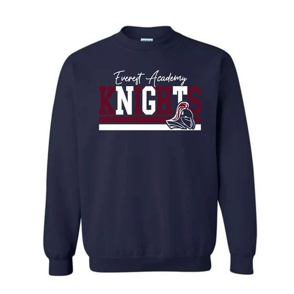Knights Maroon/White Design Gildan Crewneck