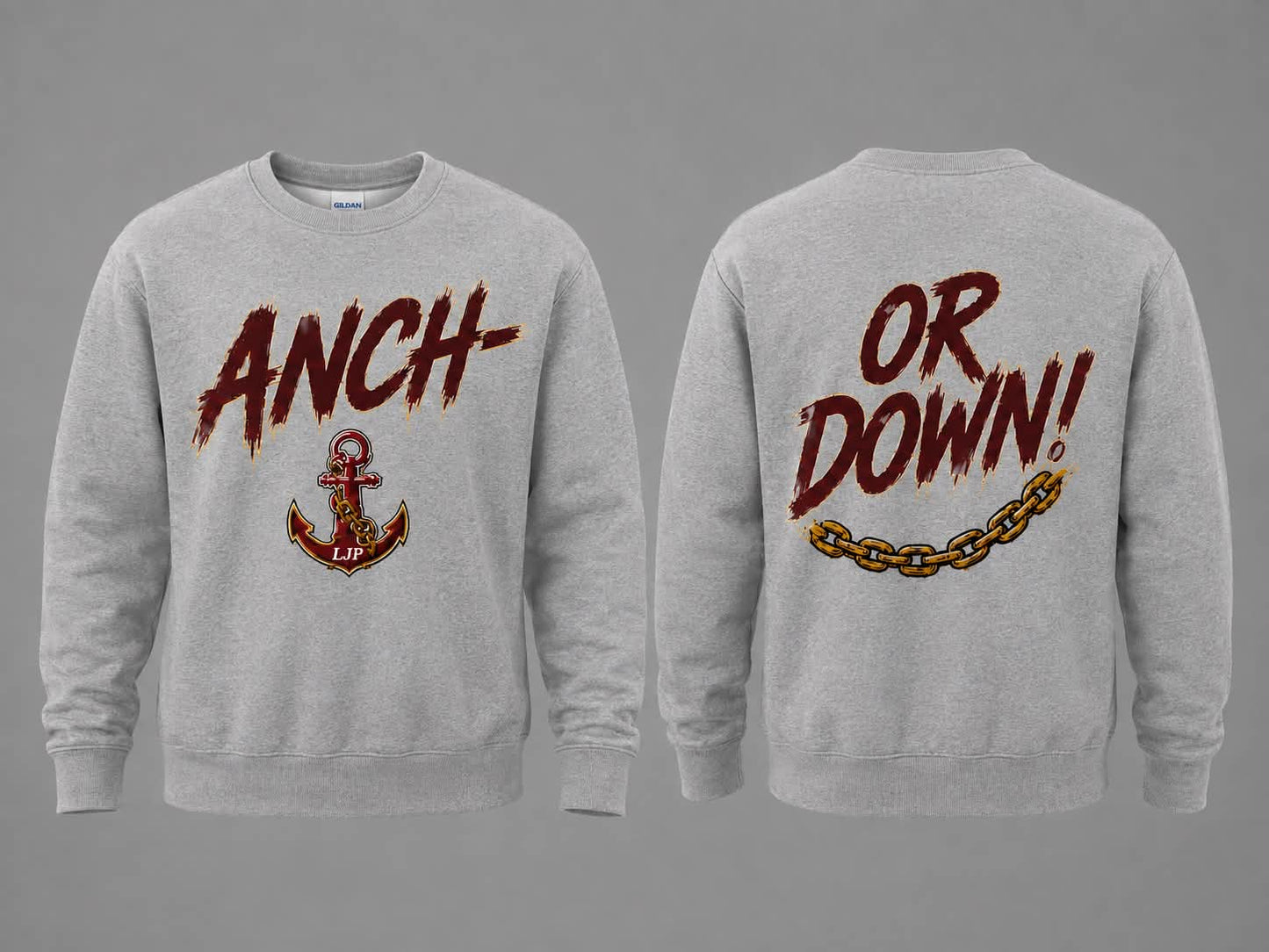 Anchor Down JR Porters Gildan Crewneck