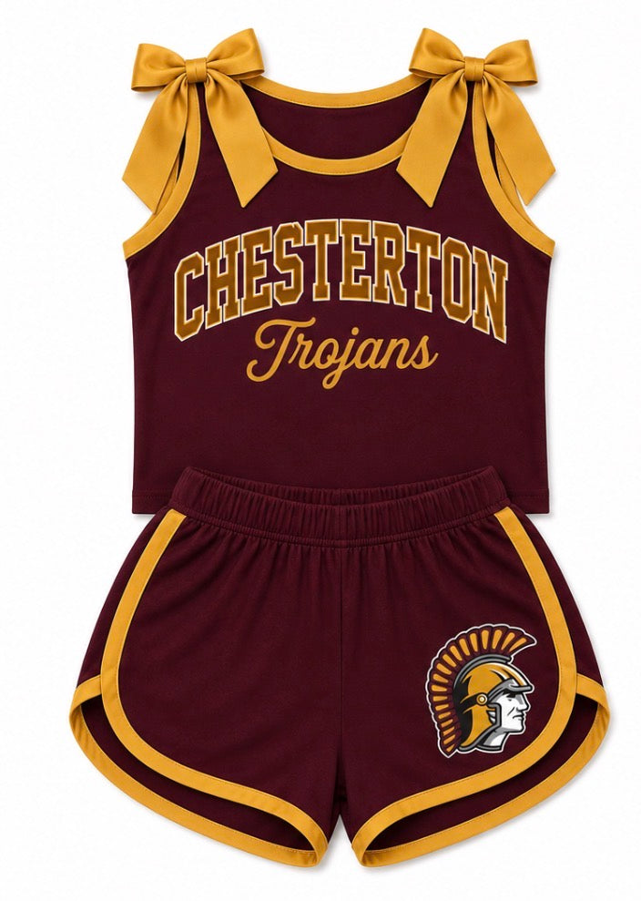 CUSTOM TROJANS BULK PRE-ORDER Custom Bow Tank & Shorts Set