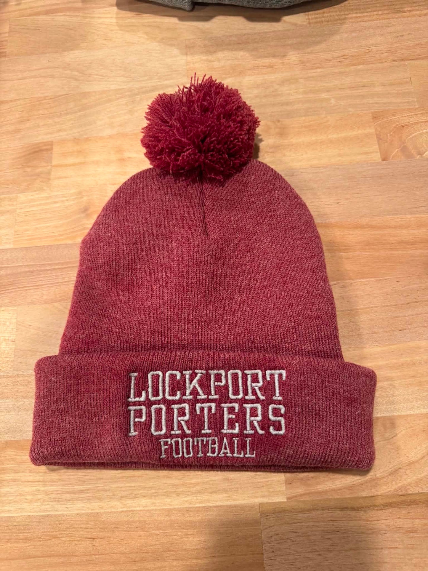 Lockport Porters Beanie With Ball