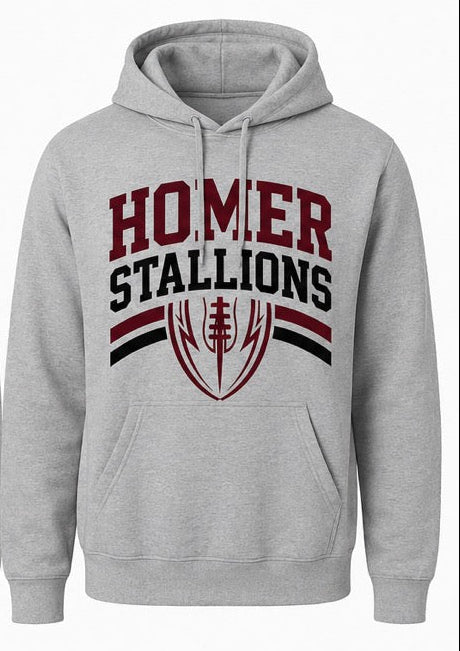 Stallions Grey Gildan Hoodie