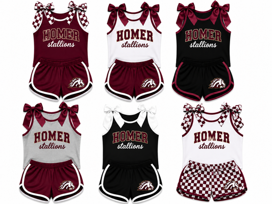 PRE-ORDER Custom Bow Tank & Shorts Set