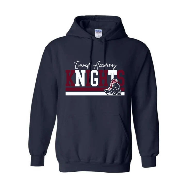 Knights Maroon/White Design Gildan Hoodie