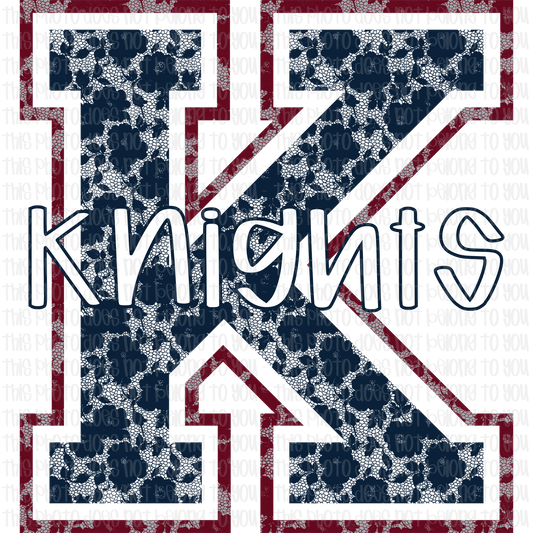 Lace K Knights Gildan Top