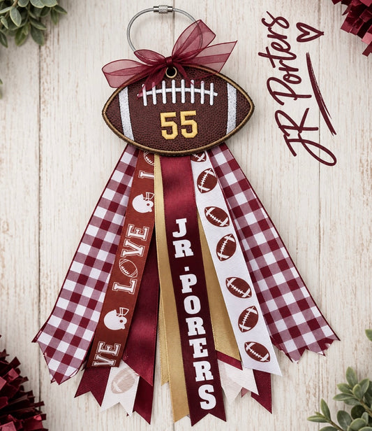 Custom JR Porters Football Bag Tags