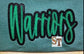 Embroidered Glitter Warriors Gildan Crewneck