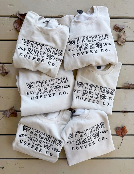 Witches Brew Embroidered Crewneck