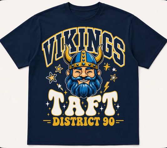 Vikings Navy Gildan T-Shirt