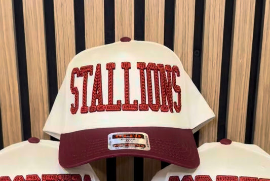 Stallions Puff Embroidered Hat II