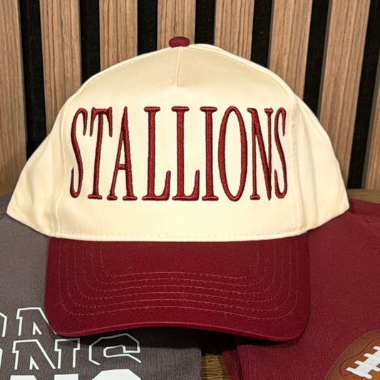 Stallions Puff Embroidered Hat