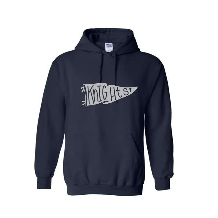 Gray Knights Flag Gildan Hoodie