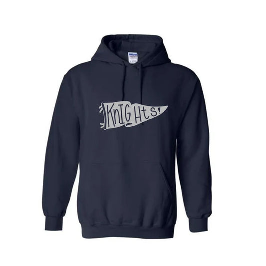 Gray Knights Flag Gildan Hoodie