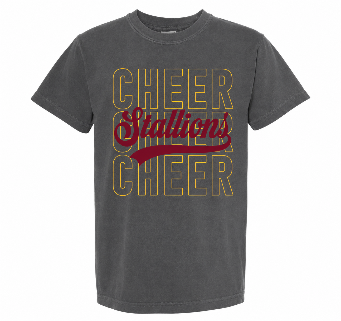 Stallion Cheer Comfort Colors Pepper T-Shirt