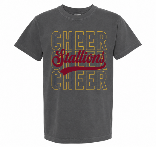 Stallion Cheer Comfort Colors Pepper T-Shirt