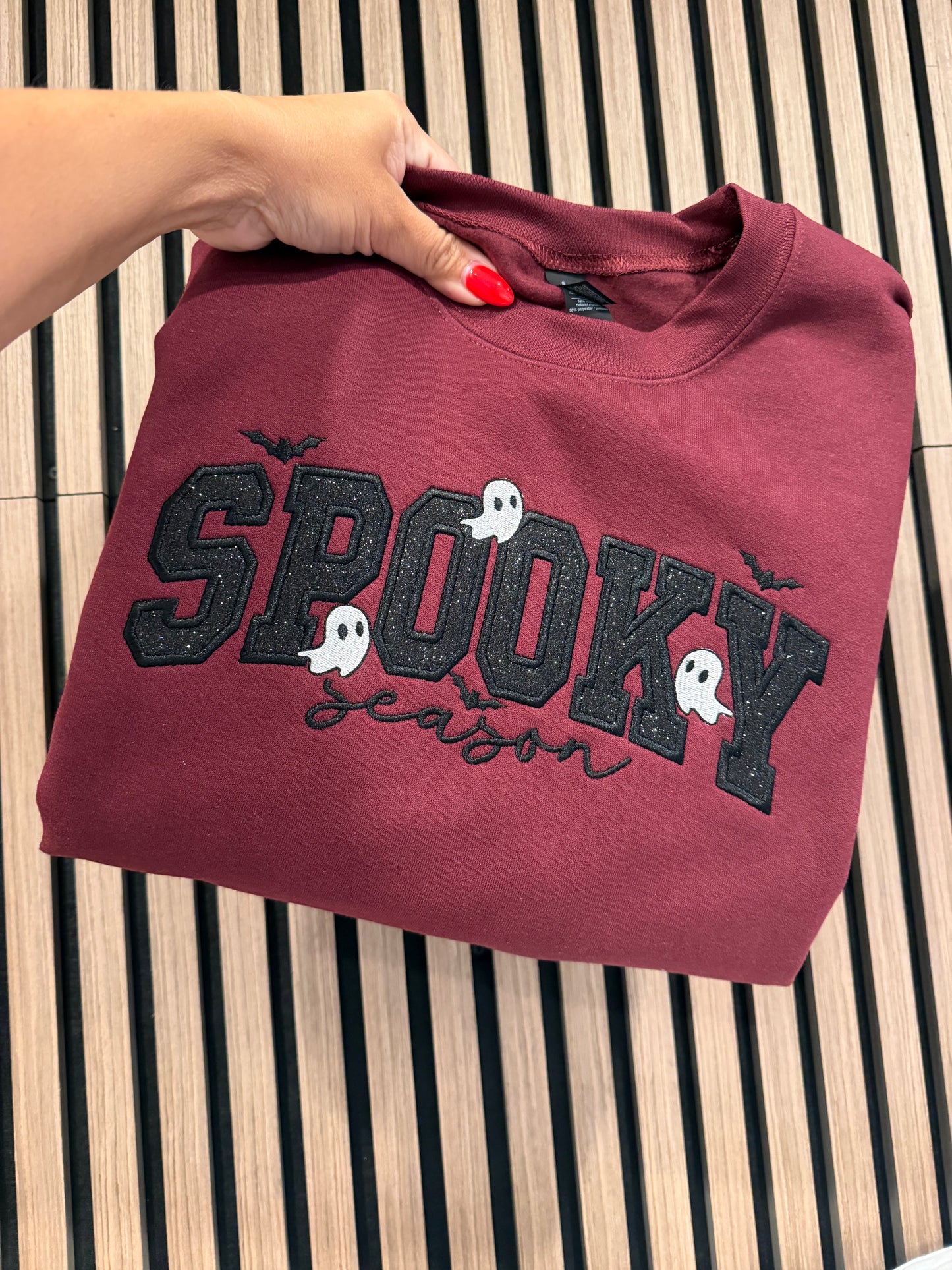 Spooky Season Embroidered Crewneck