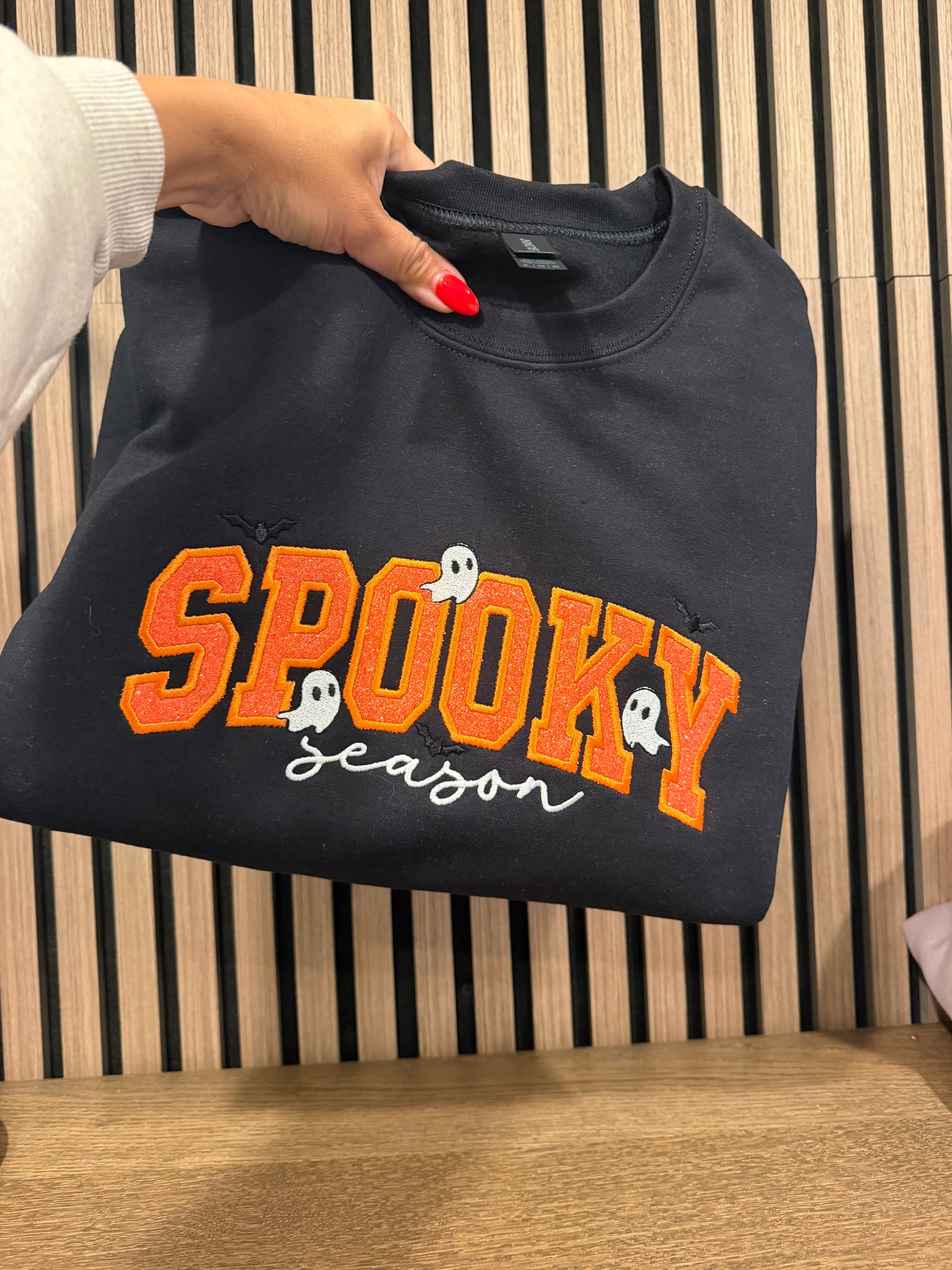 Spooky Season Embroidered Crewneck