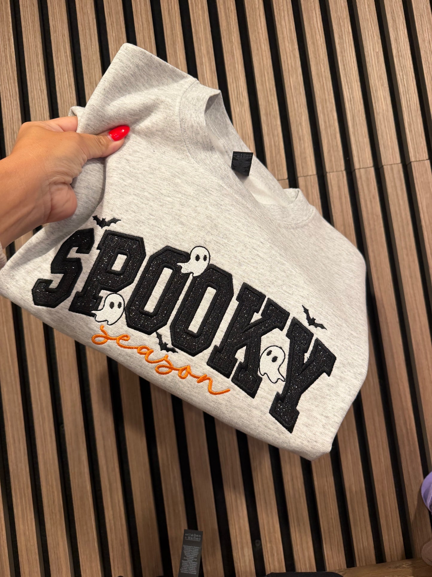Spooky Season Embroidered Crewneck