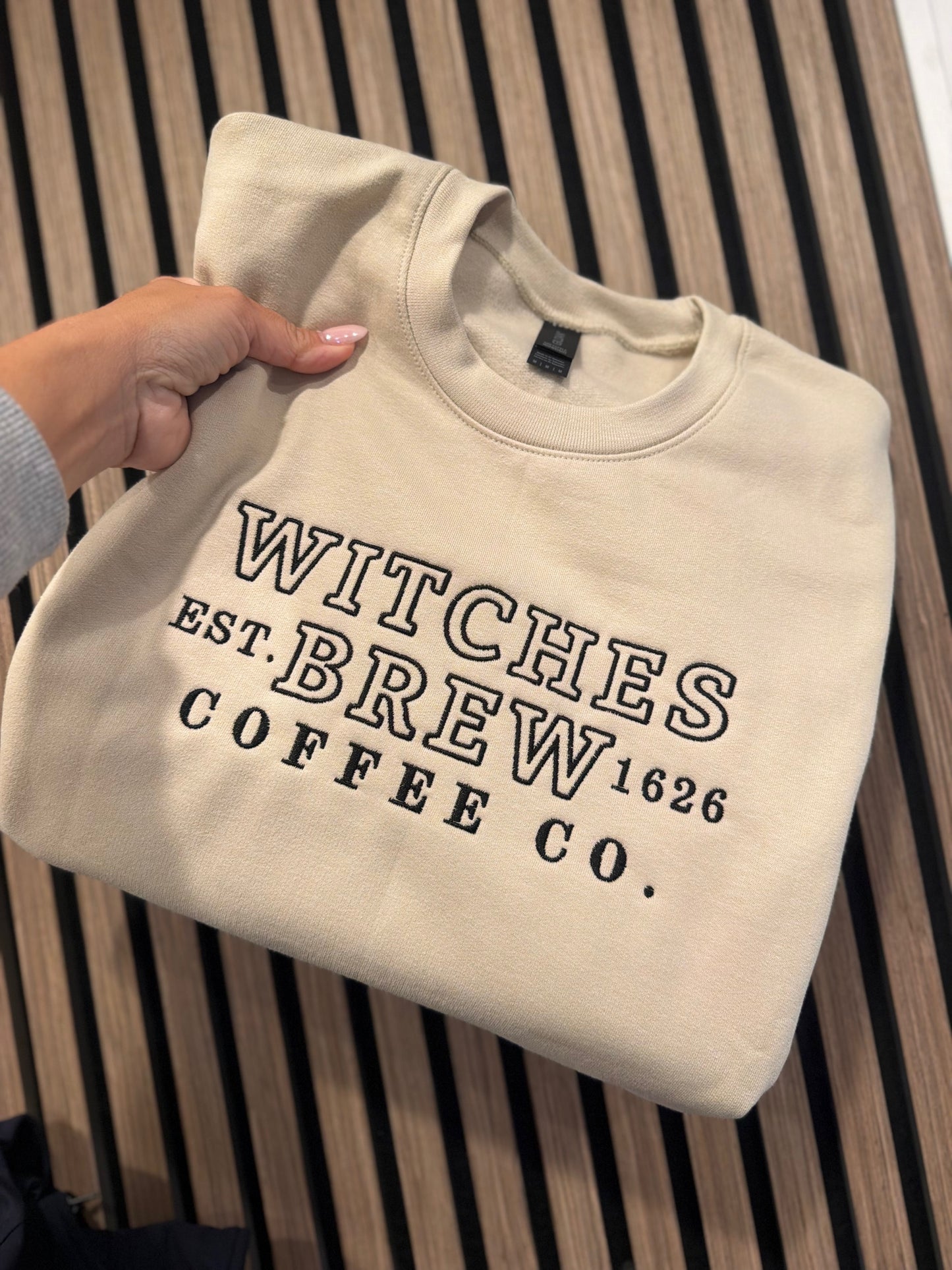 Witches Brew Embroidered Crewneck