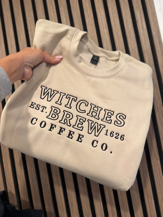 Witches Brew Embroidered Crewneck