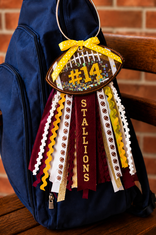 Custom Football Bag Tags