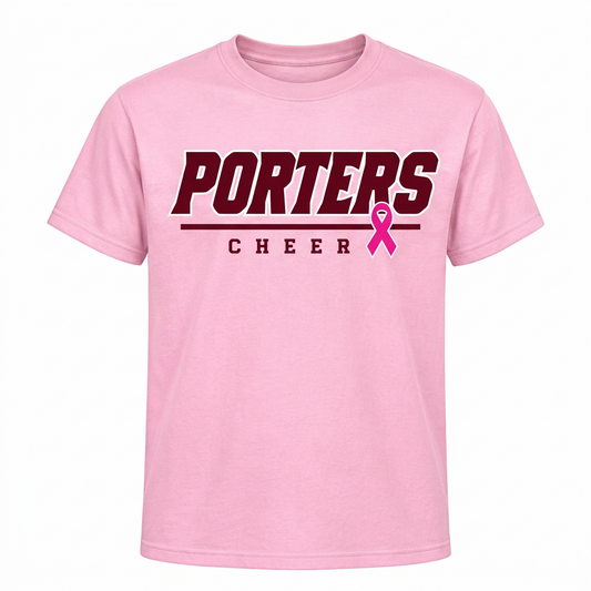 Porters Cheer Pink Out Gildan T-Shirt