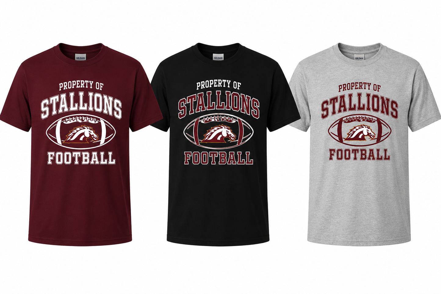Property Of Stallions Gildan T-Shirt