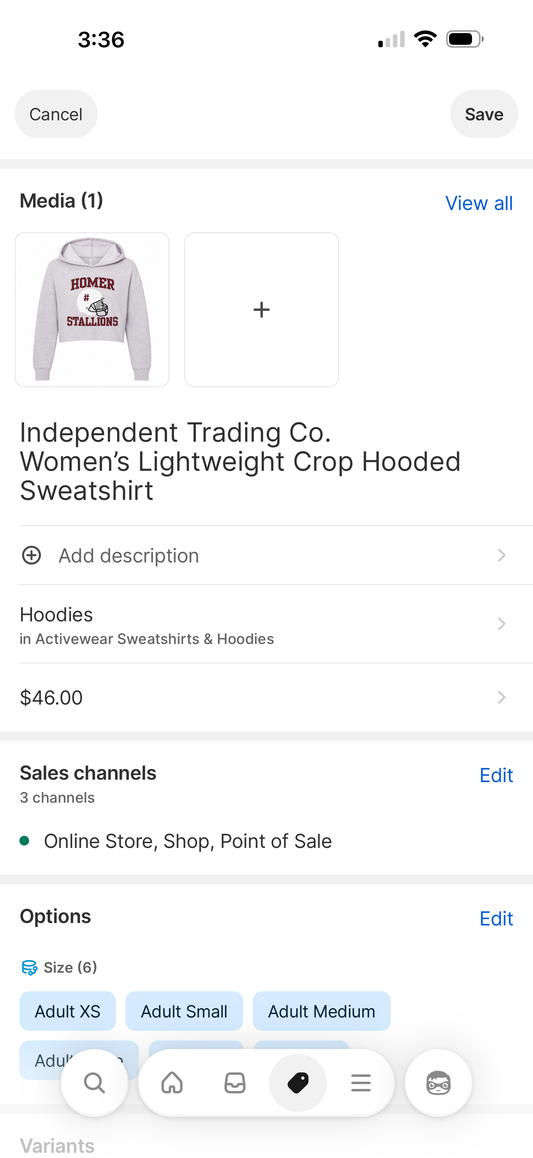 Independent Trading Co.
Women’s Lightweight Crop Hooded Sweatshirt
