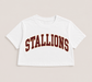 Custom Stallions Crop Top