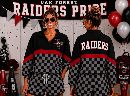 Raiders Youth & Adult Light Weight Performance Cheer Windbreaker Set