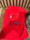 Embroidered Football Pocket Comfort Colors T-Shirt