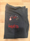 Embroidered Football Pocket Comfort Colors T-Shirt