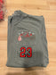 Embroidered Football Pocket Comfort Colors T-Shirt