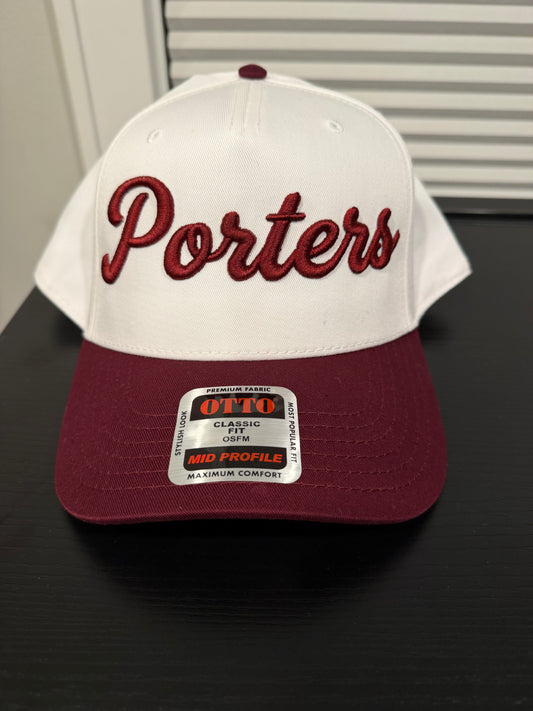 Custom Cursive Team Name/Mascot Puff Embroidered Hat