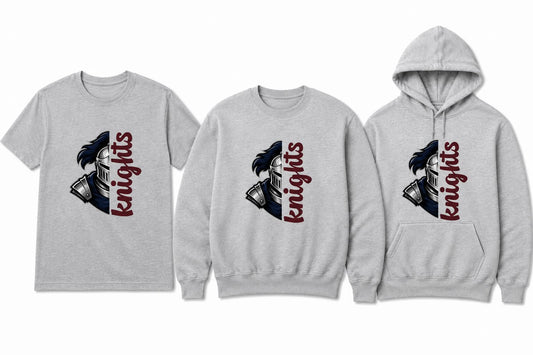 Split Knight Script Gildan Top