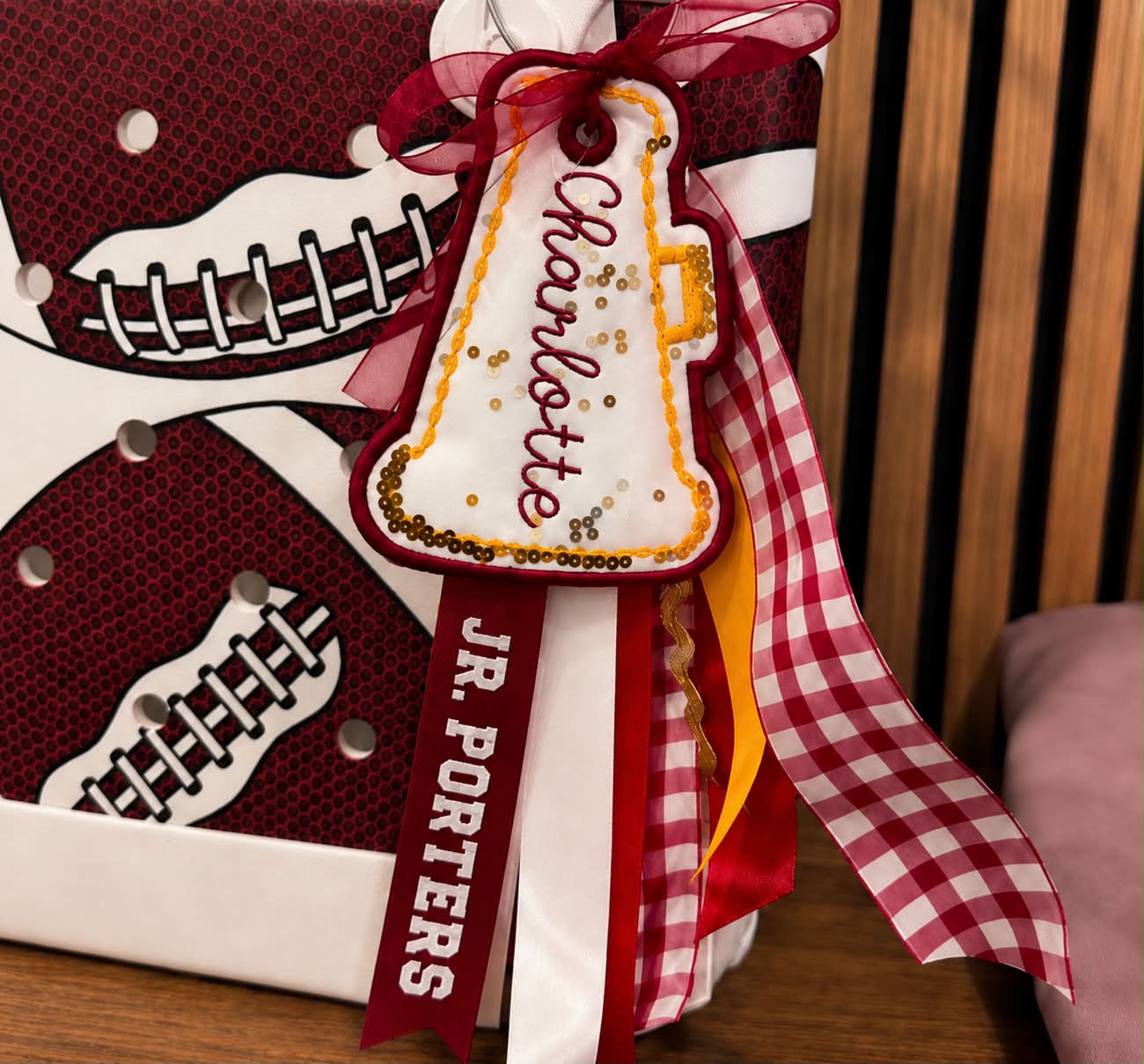 Custom JR Porters Cheer Bag Tags