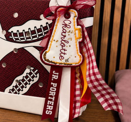 Custom JR Porters Cheer Bag Tags