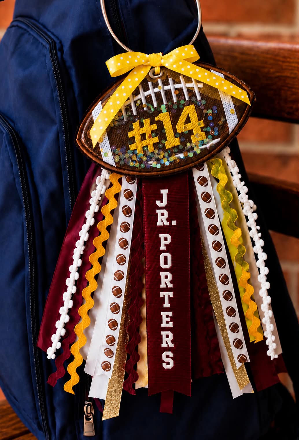 Custom JR Porters Football Bag Tags