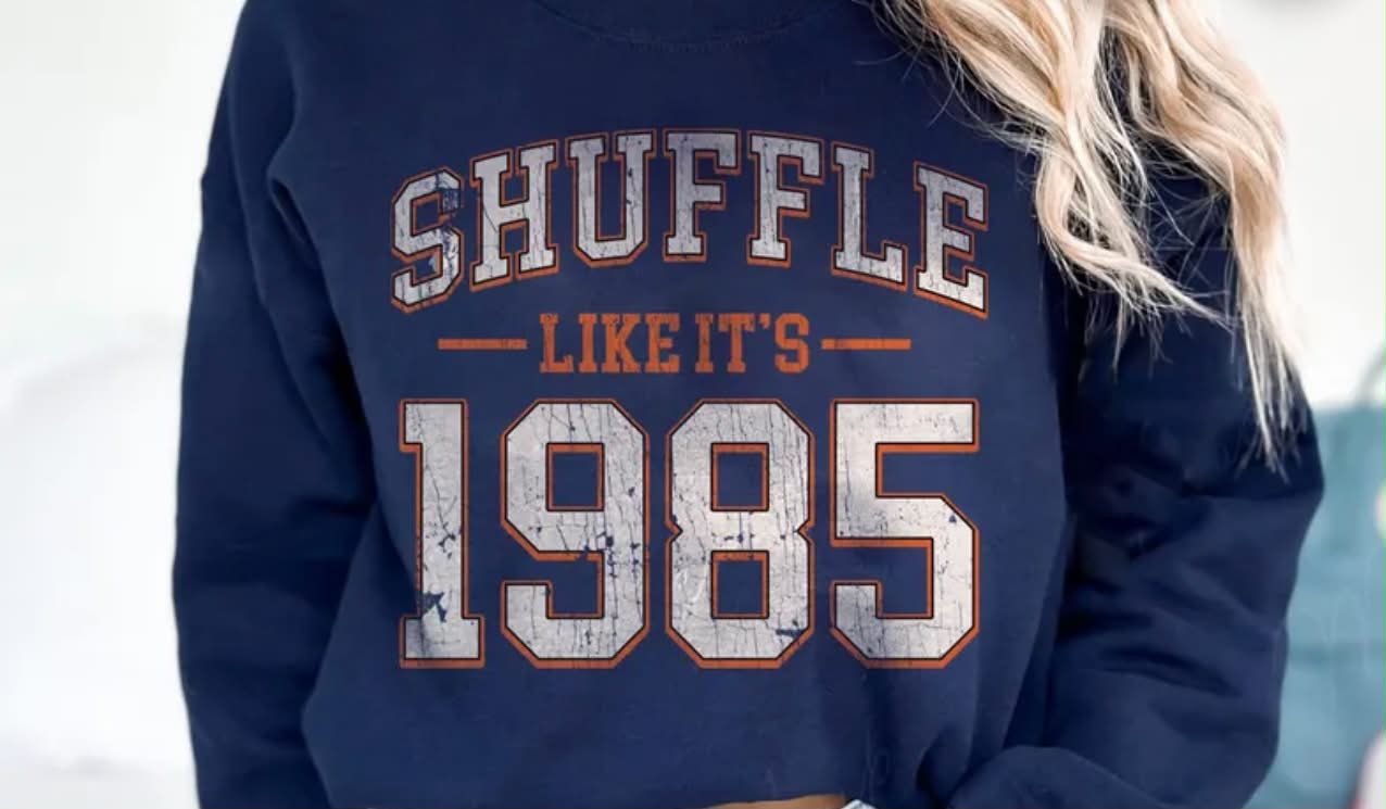 Shuffle Like Its 1985 Gildan Top