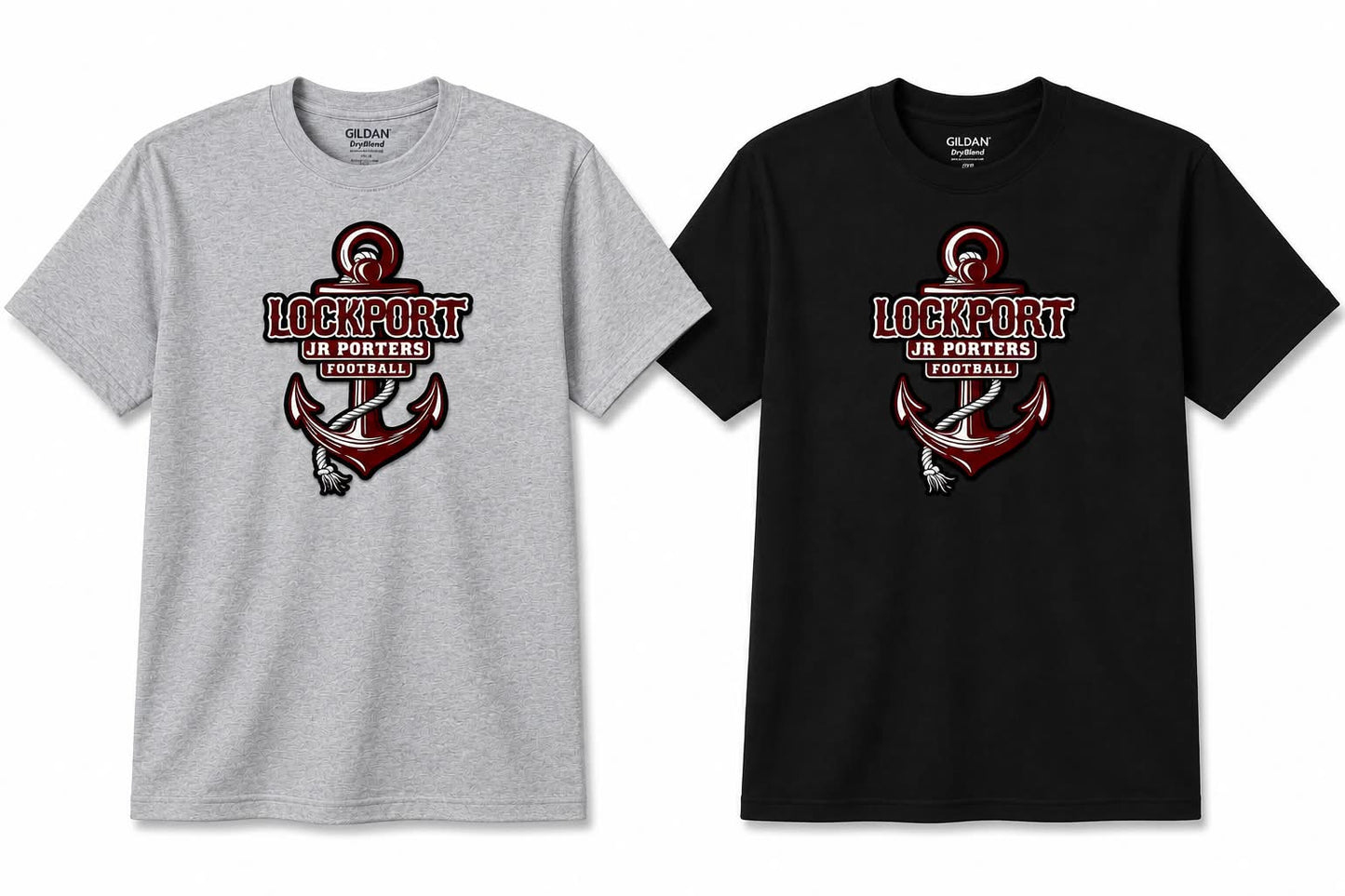 Lockport JR Porters Logo Gildan T-Shirt