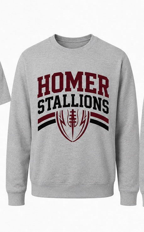 Stallion Grey Gildan Crewneck