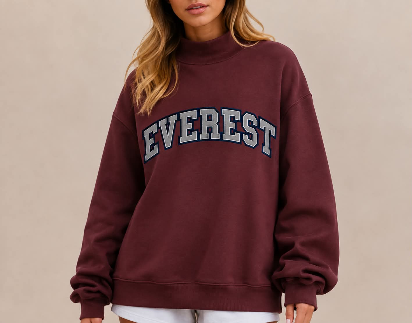 COMING SOON: Embroidered Everest Mockneck