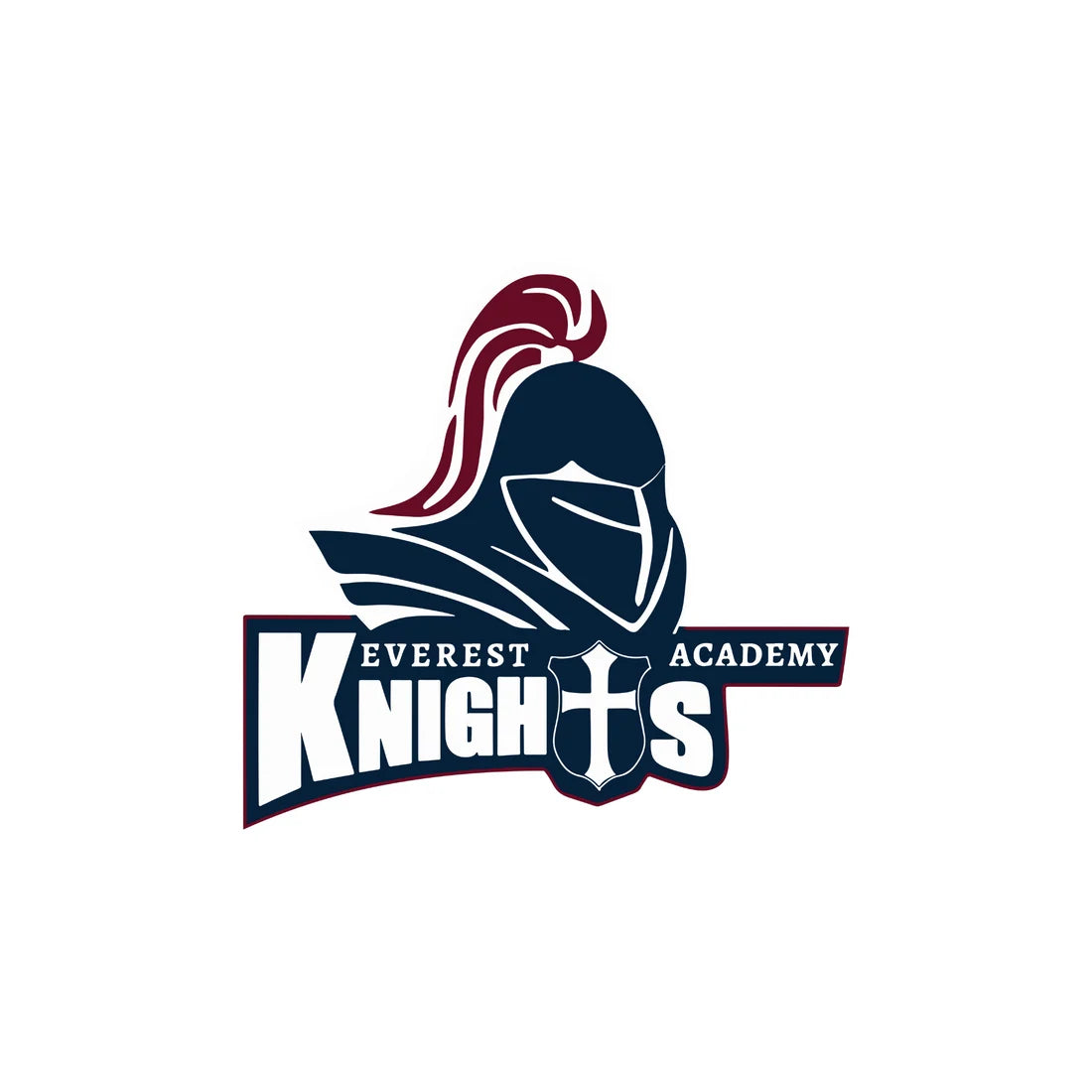 Everest Academy Knights Car Window Sticker