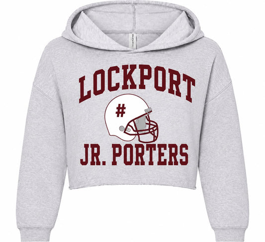 Independent Trading Co.Women’s Lightweight JR Porters Crop Hooded Sweatshirt